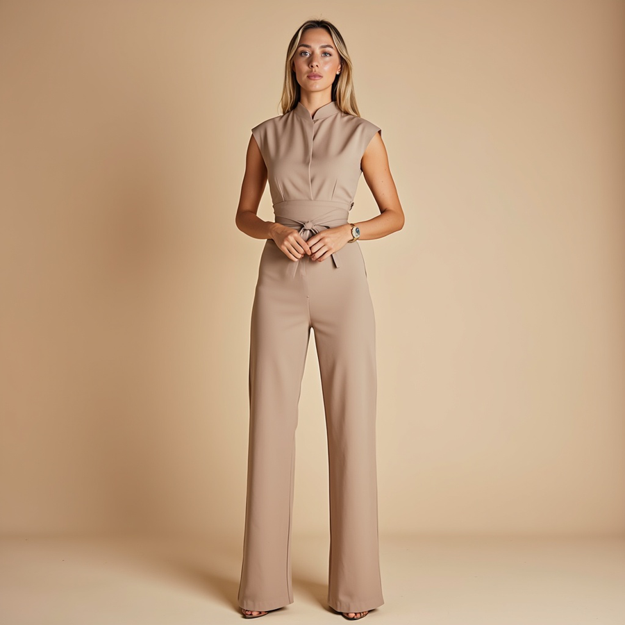 Talia | Sleeveless Power Suit