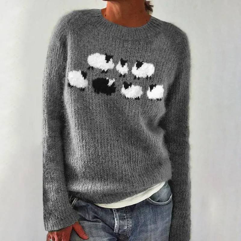 Talia | Comfortable Cute Sheep Sweater