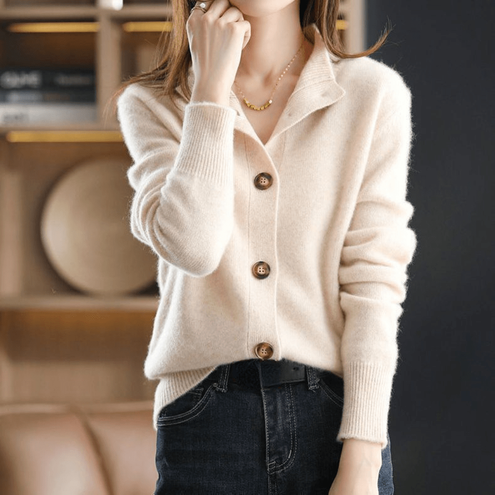 Talia | Cashmere Knit Cardigan