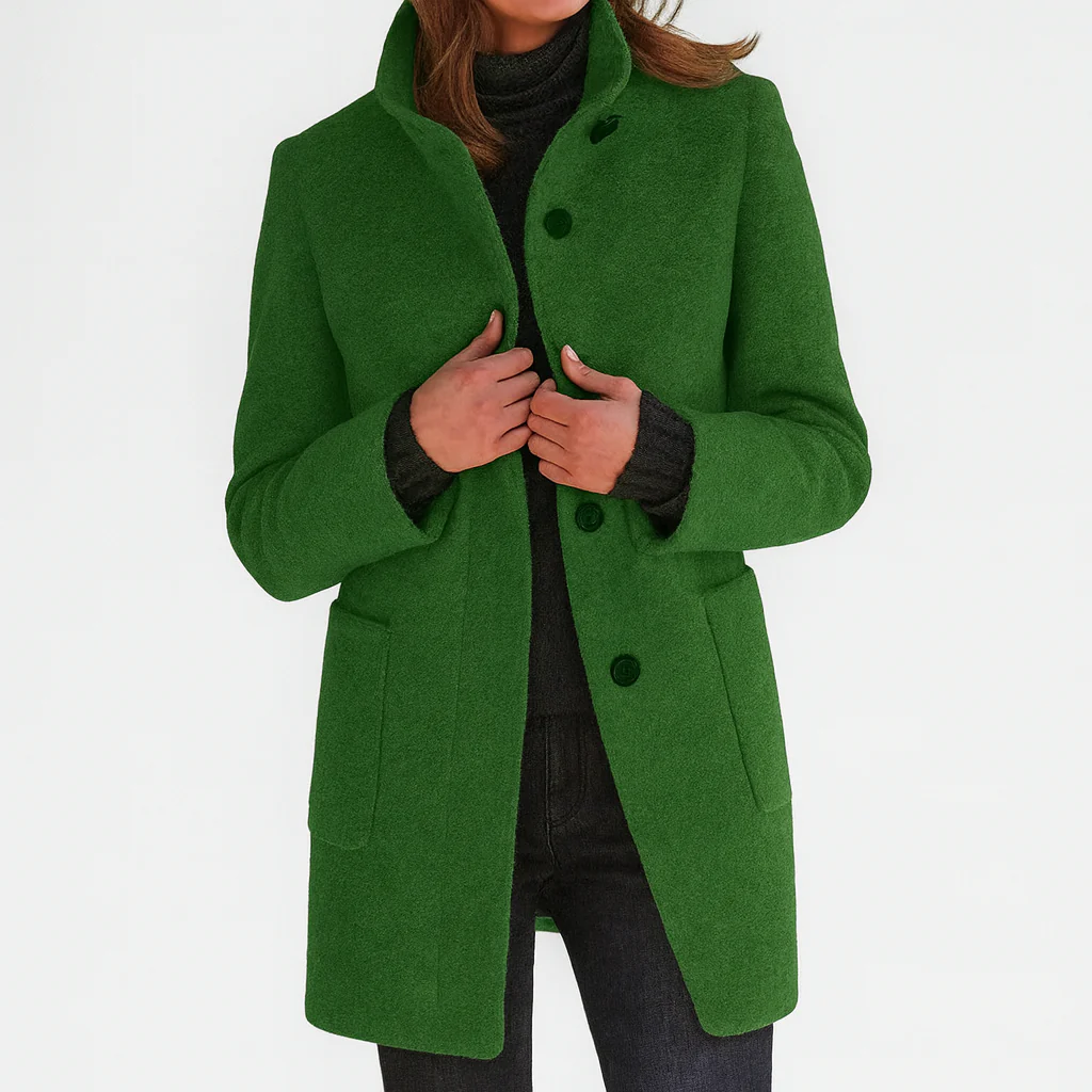 Arden Lane | Comfortable Women’s Coat with High Collar