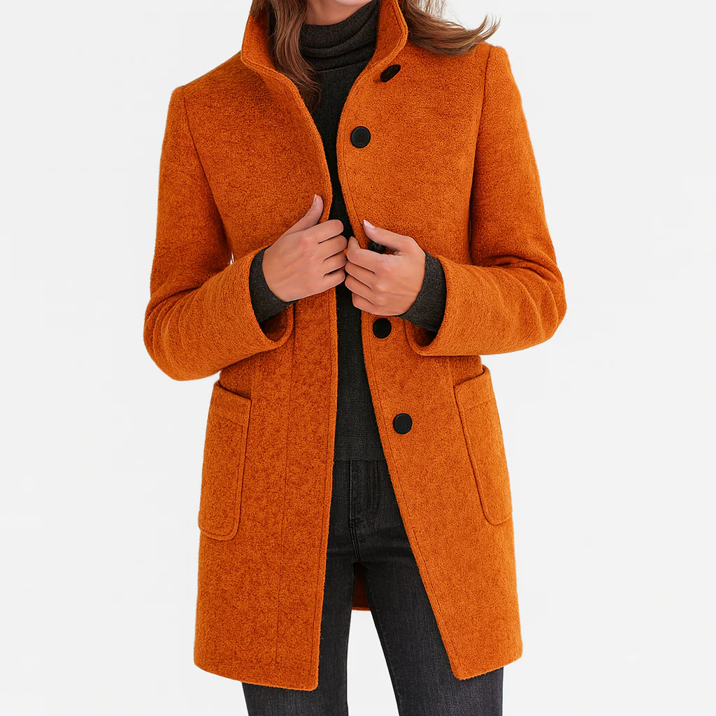 Arden Lane | Comfortable Women’s Coat with High Collar