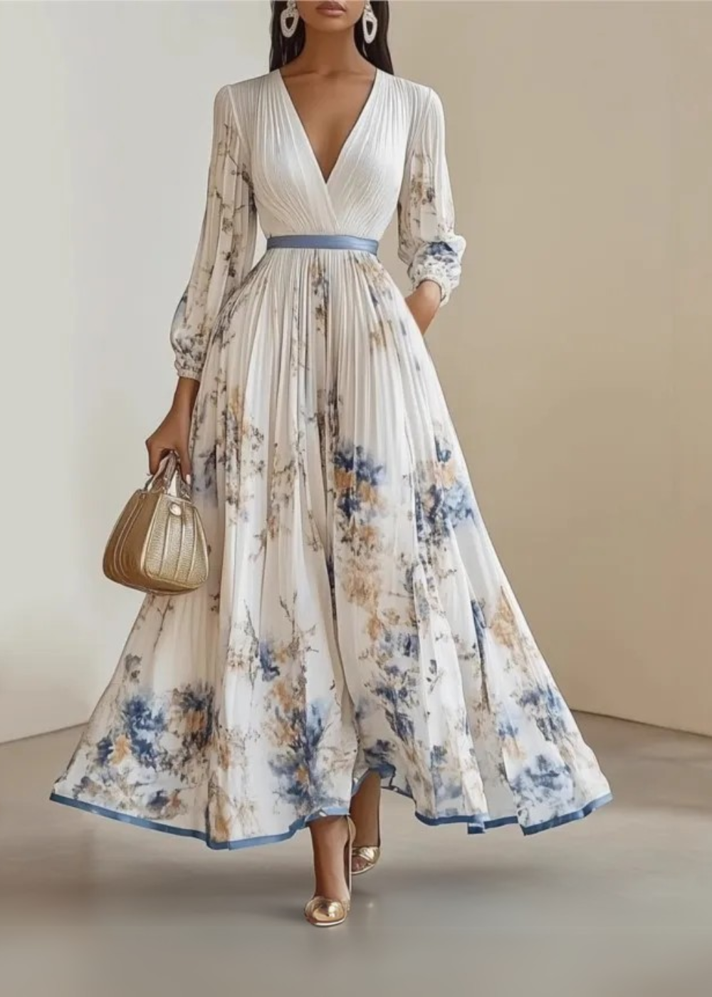 Talia | Elegant Floral Maxi Dress