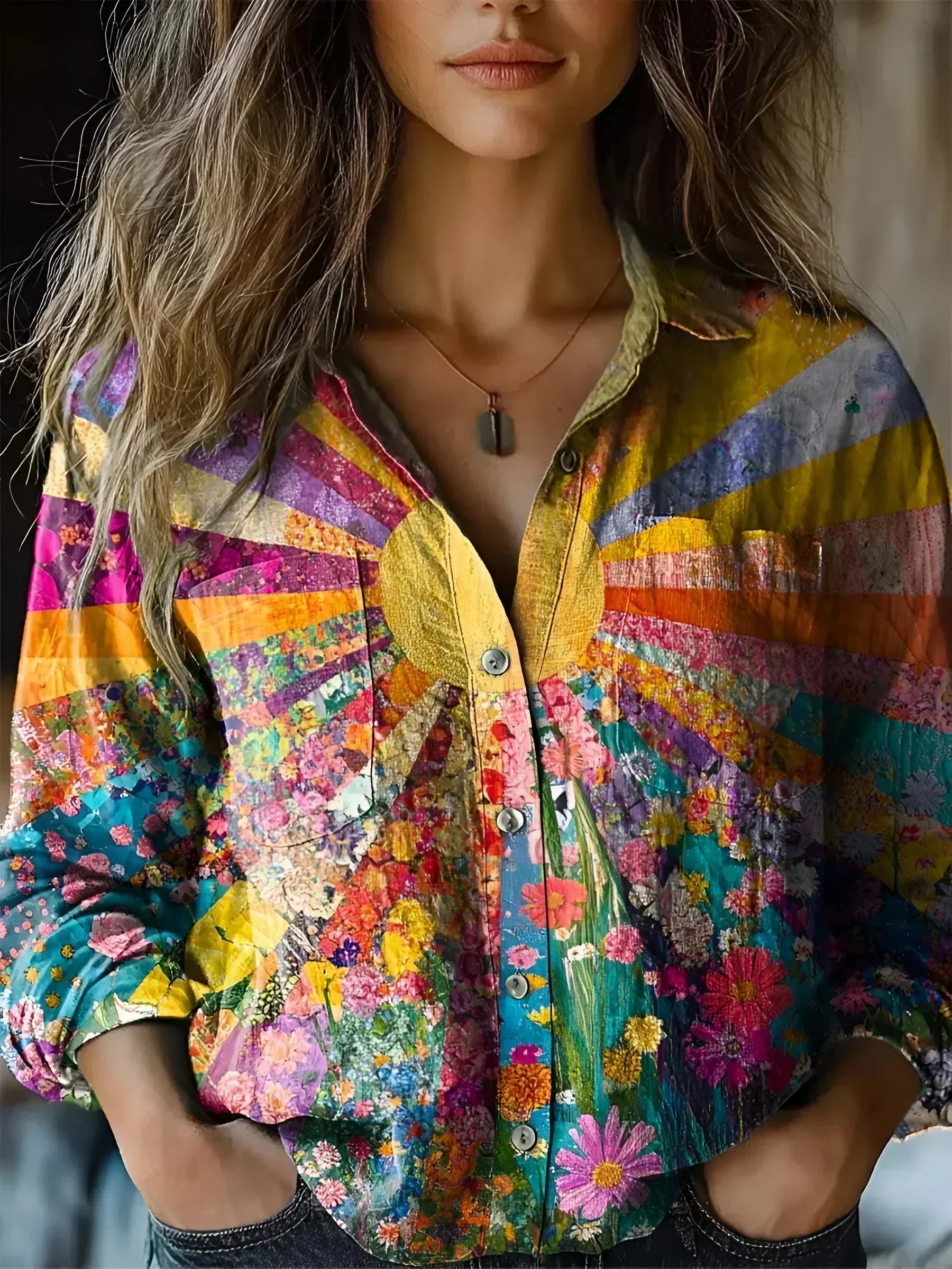 Talia | Radiant Sunflower Blouse