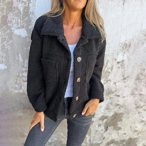 Talia | Stylish Short Wool Jacket with Lapels