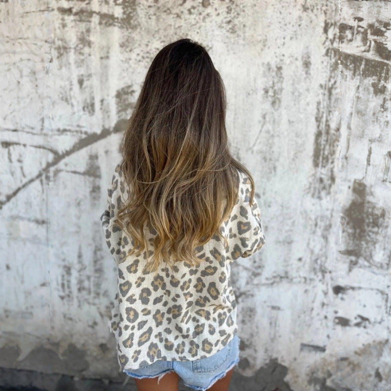 Talia | Printed Long Sleeve Shirt