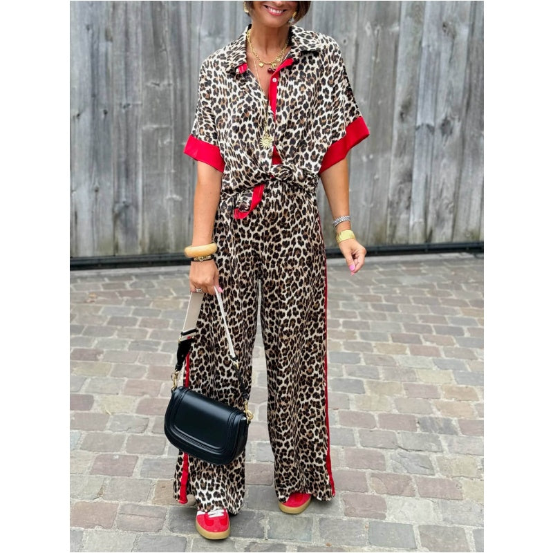 Talia | Luxury Leopard Outfit Set