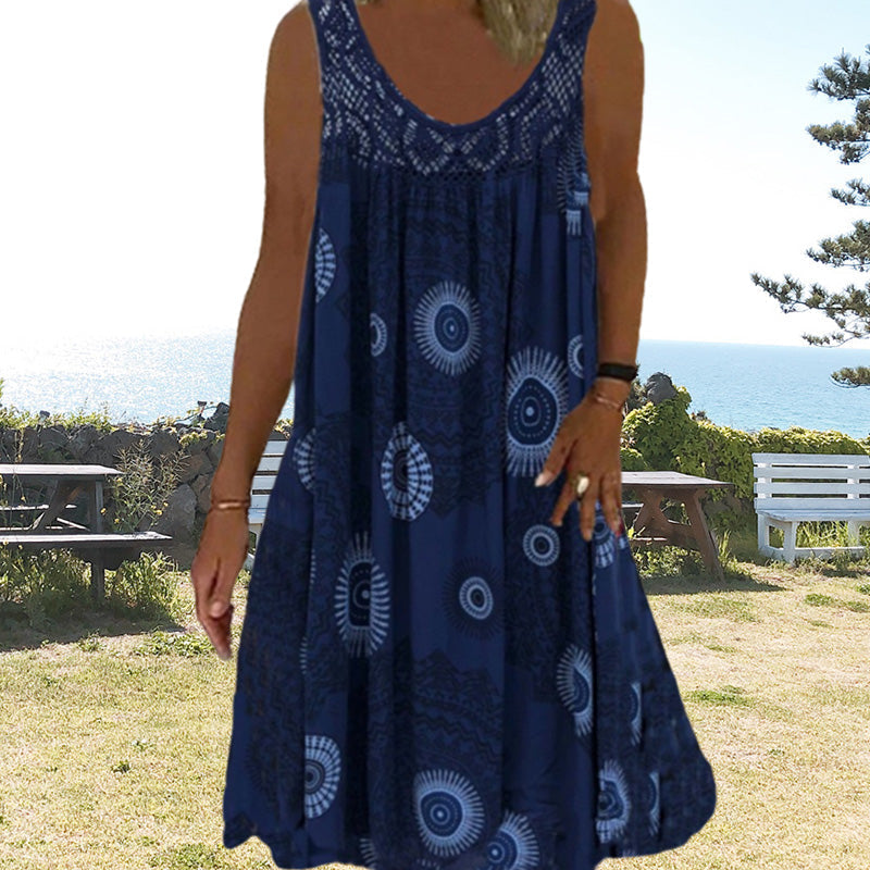Talia | Summer O-Neck Dress with Breezy Charm