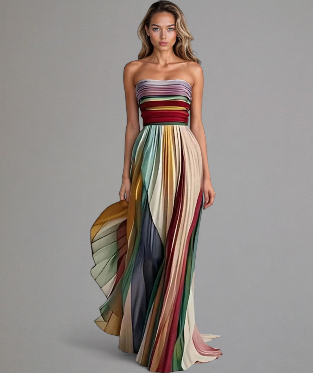 Talia | Sleeveless Colored Dress