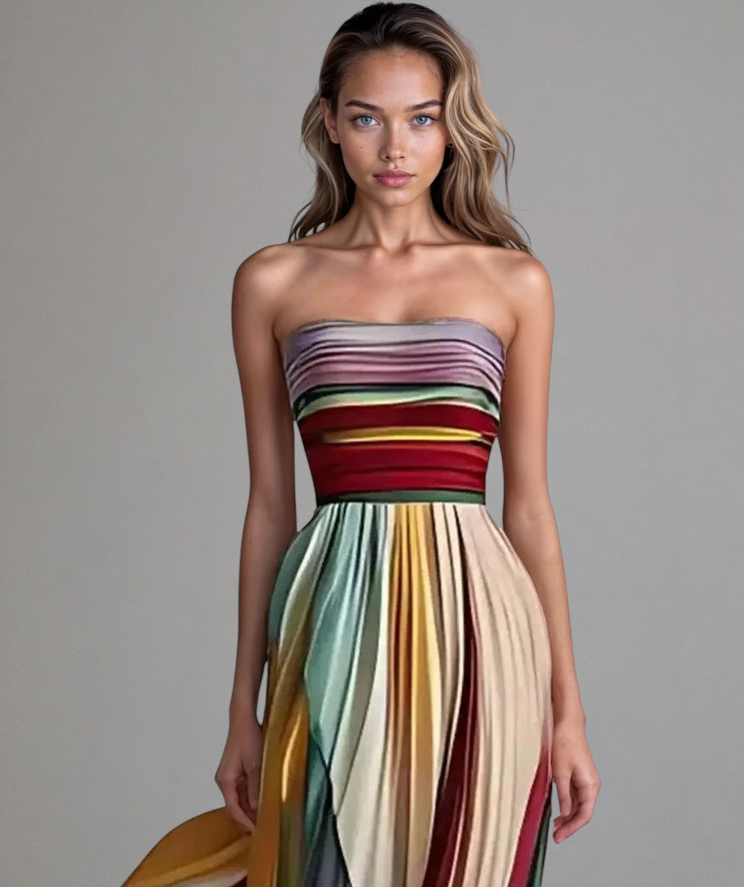Talia | Sleeveless Colored Dress